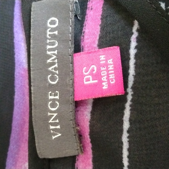 Vince Camuto PS unusual tank/tunic top with a front drape panel.  EUC - Picture 5 of 5